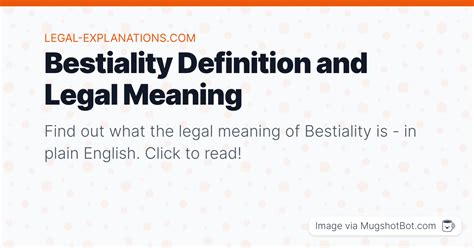 Bestiality Definition & Meaning